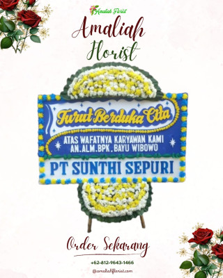Papan Bunga Duka di Air Salemba