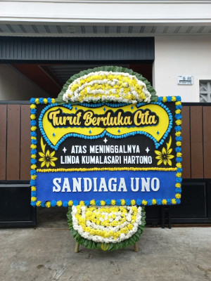 Papan Bunga Duka di Air Salemba