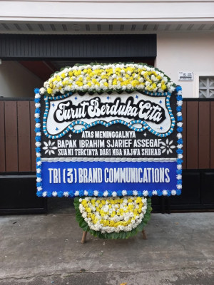 Papan Bunga Duka di Air Salemba